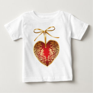 Red Damask Heart T-shirt