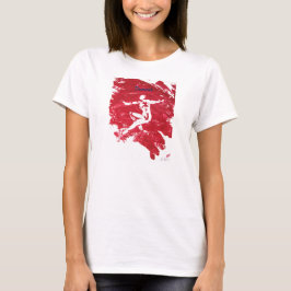 Red Dancer Monoprint Shirt T
