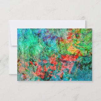 Red dark abstract invitation,Bold rosy abstract Inbjudningar