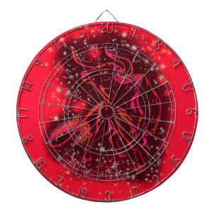 Red Dart Board Bull som går på Starry Natt Darttavla