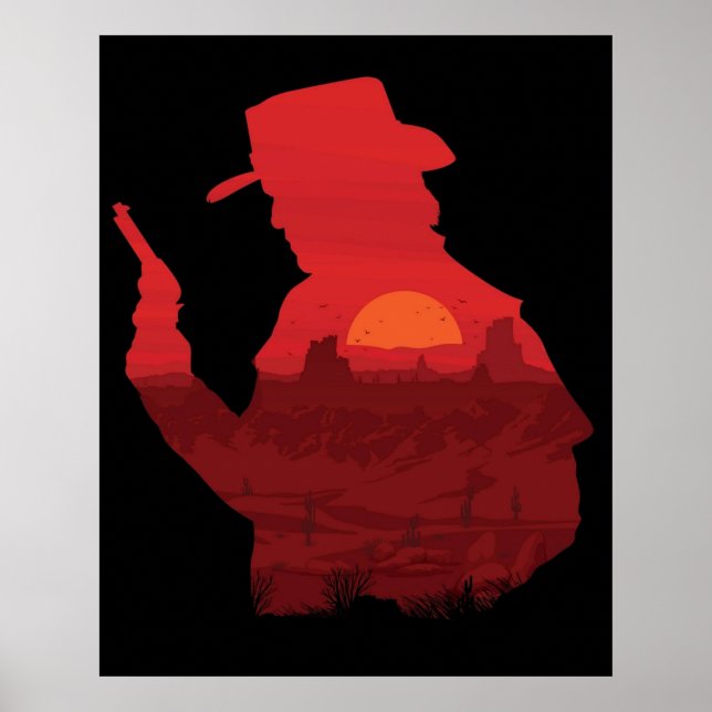 Red Dead't out law Poster (Framsidan)