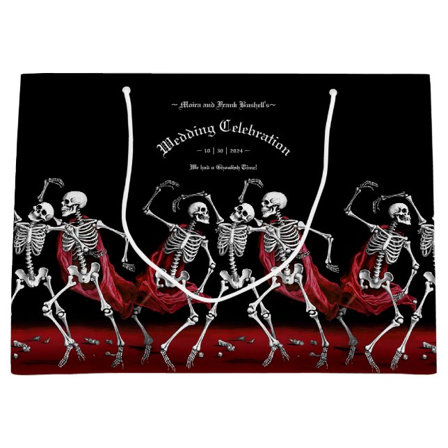 Red Death Dancing Skeletons Gothic Bröllop (Framsidan)