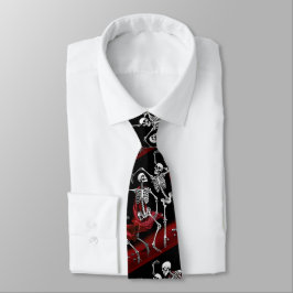 Red Death Dancing Skeletons Gothic Bröllop Slips