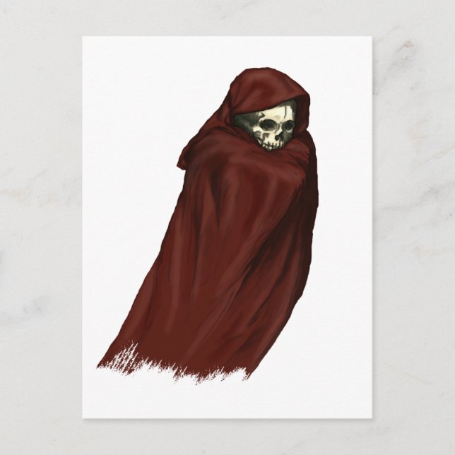 Red Death Ghost - Grim Reaper Vykort (Framsida)