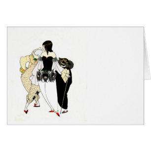 Red Death Masque Illustration Hälsningskort