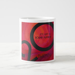 Red Decade Birthday Jumbo Mugg