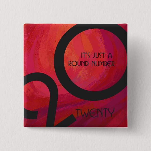 Red Decade Birthdday Knapp (Framsida)