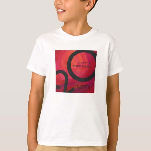 Red Decade Birthdday Tee Shirt (Framsida)