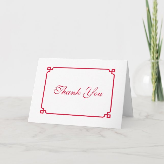 Red Deco Chic Bröllop Tack (Framsida)