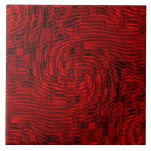 Red Decorative Ceramic Tile Kakelplatta