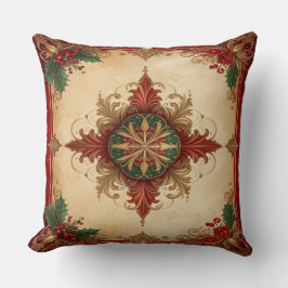 Red Decorative Christmas Throw Pillow Kudde
