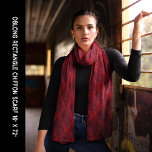 Red Decorative Flower Retro Texturerad Mönster Sjal<br><div class="desc">Röd dekorativ blomma Texturerad Mönster Scarf. Den här designen ser ut som bra på möbler och kläder.</div>
