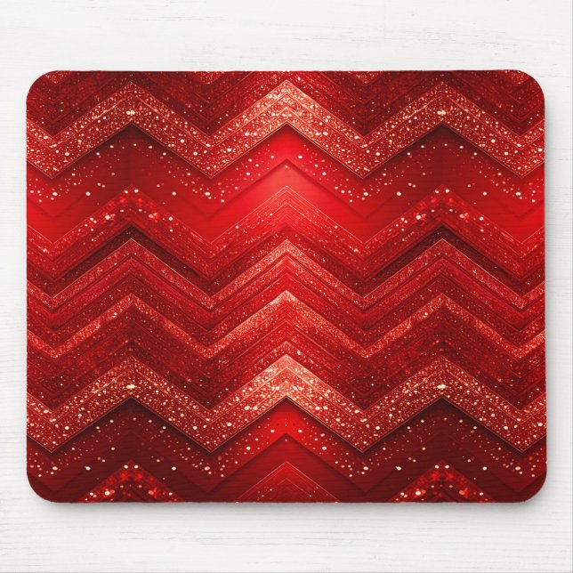 Red Decorative Glitter Mousepad Musmatta (Framsidan)