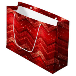 Red Decorative jul Glitter Helgdag Gift Bag