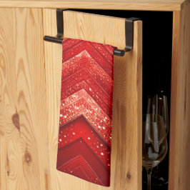 Red Decorative jul Helgdag Kitchen Towel Kökshandduk