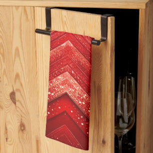 Red Decorative jul Helgdag Kitchen Towel Kökshandduk