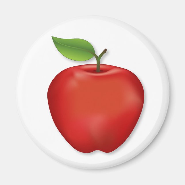 Red Delicious Apple Magnet (Framsidan)