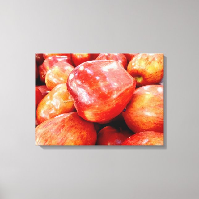 Red Delicious Apples Photo Canvas (Framsida)