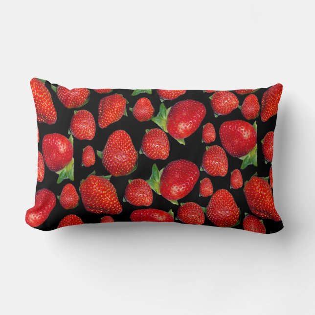Red Delicious Strawbär, Lumbar Cushion Lumbarkudde (Framsida)