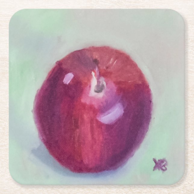 Red Delicious Underlägg Papper Kvadrat (Framsidan)