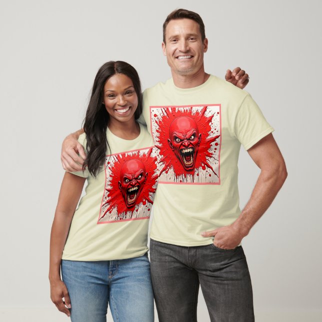 Red Demon Fury Art T Shirt (Unisex)