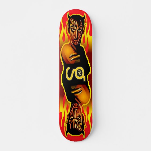 Red Demon Skateboard Bräda 19,5 Cm (Framsida)