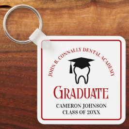 Red Dental School Anpassningsbar Studenten Gift Nyckelring