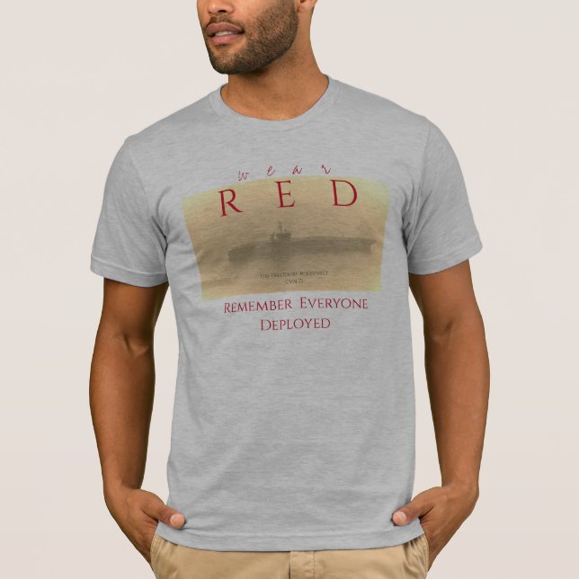 RED Deployment-skjorta T Shirt (Framsida)