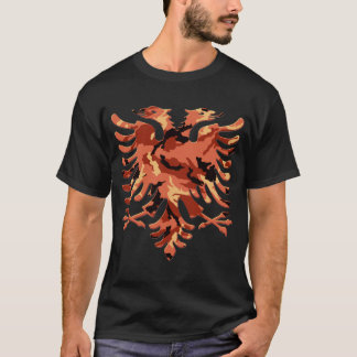 Red Desert Camo Albanian Eagle 3D T-shirt