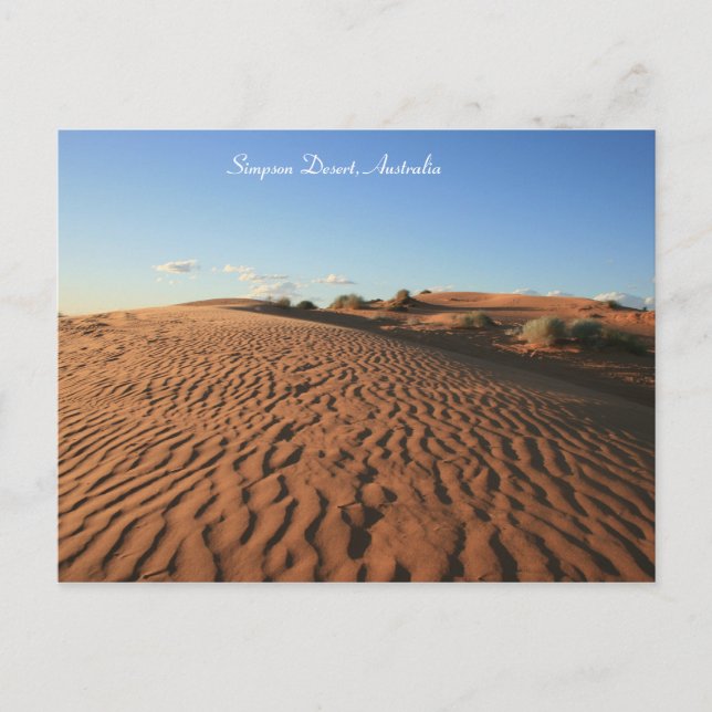 Red Desert Sand - vykort (Framsida)