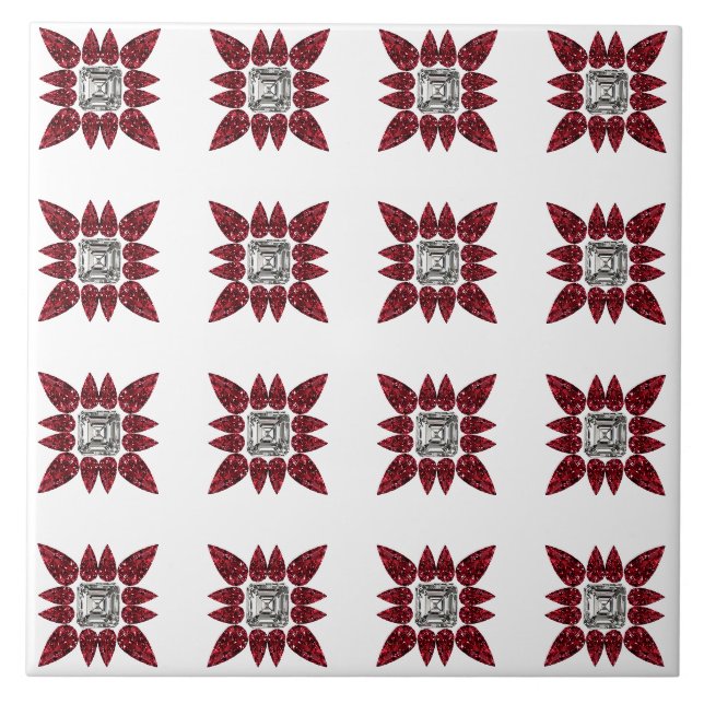 Red Diamond Art Kakelplatta (Framsidan)