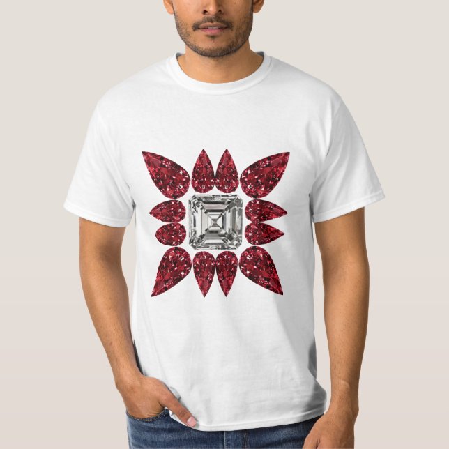 Red Diamond Art T Shirt (Framsida)