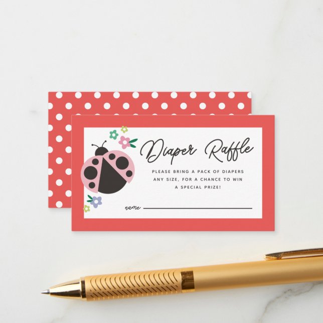 Red Diaper Raffle Dam Kärlek Kryp Tilläggskort (Fram/Back In Situ)