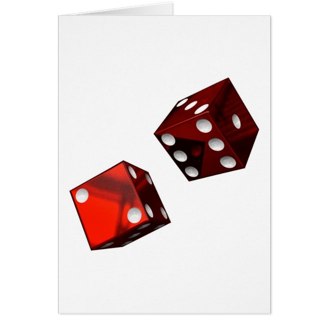 Red Dice Hälsningskort (Framsidan)