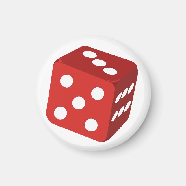 Red Dice Magnet (Framsidan)