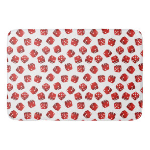 Red Dice Mönster Casino Craps Game Badrumsmatta