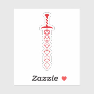 Red Dice Sword of the Blood Hunter Klistermärken