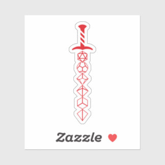Red Dice Sword of the Blood Hunter Klistermärken