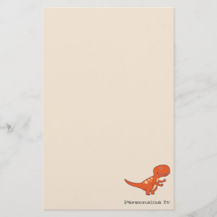 Red Dinosaur 0219 Brevpapper
