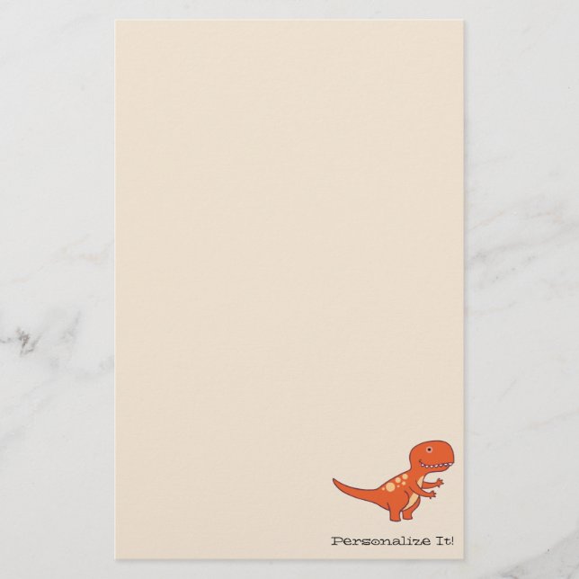 Red Dinosaur 0219 Brevpapper (Framsida)