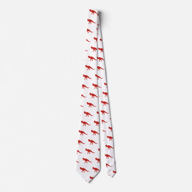 Red Dinosaur mönster Slips (Framsida)