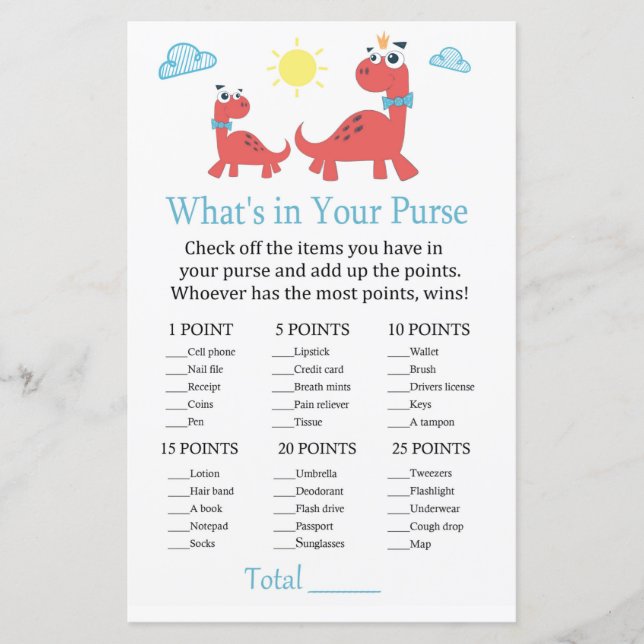 Red dinosaur Vad är det i ditt handskött? (Framsida)