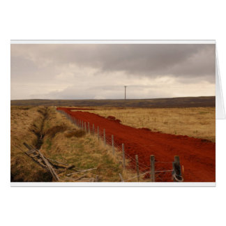 Red Dirt Road in Island Hälsningskort