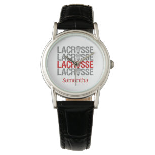 Red Distress Lacrosse Ord Armbandsur
