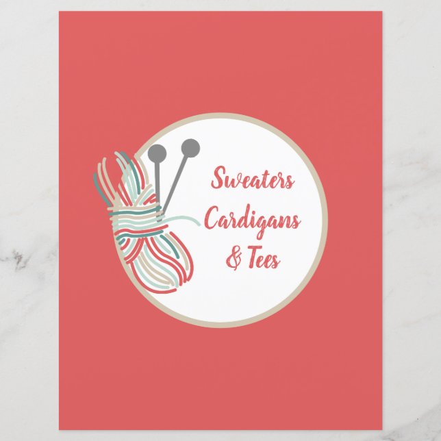 Red Divider Page Sticka Happens Mönster Binder Ind (Framsida)