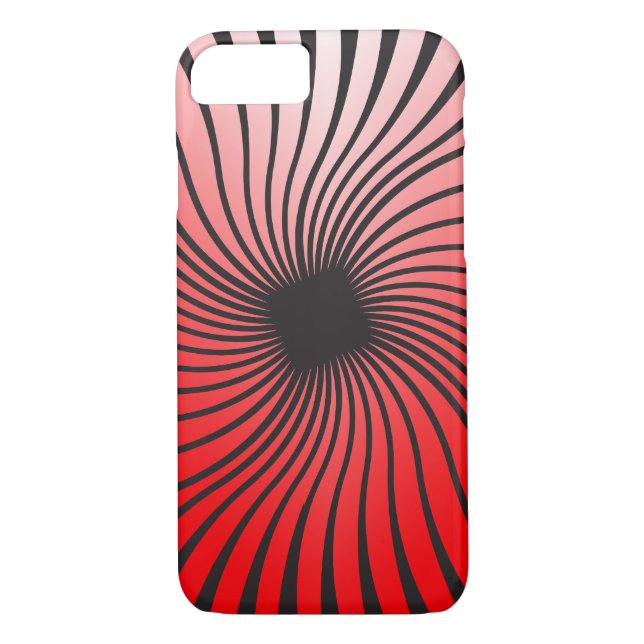 Red Dizzy Spiral Case-Mate iPhone Skal (Baksida)