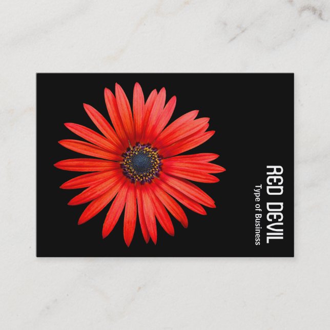 RED DJÄVULEN - Black Visitkort (Framsida)