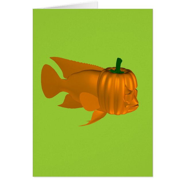 Red Djävulen Cichlid Hälsningskort (Framsidan)