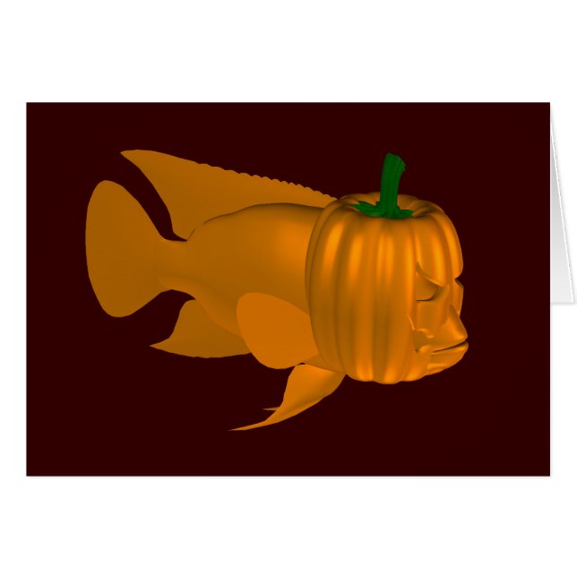 Red Djävulen Cichlid Hälsningskort (Framsidan Horizontal)