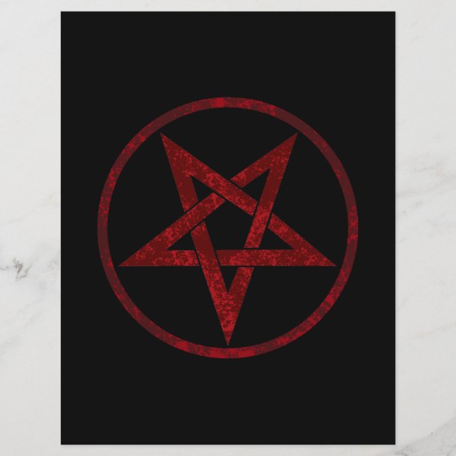 Red Djävulen Pentagram (Framsida)